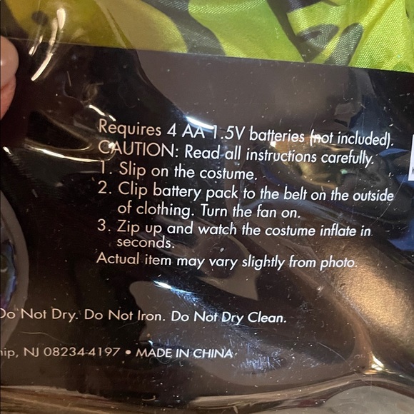 Spirit Green Dinosaur Inflatable Costume - Picture 3 of 5